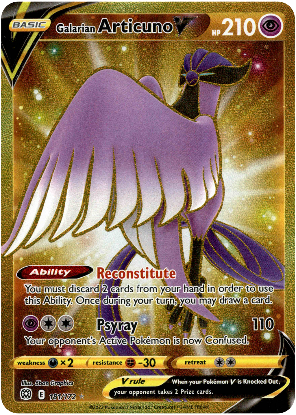Raikou V - 048/172 - Ultra Rare - Brilliant Stars - Pokemon Card