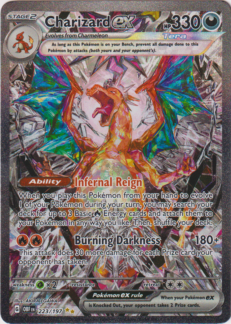 Charizard ex 125/197 in Portuguese Obsidian Flames Pokémon TCG