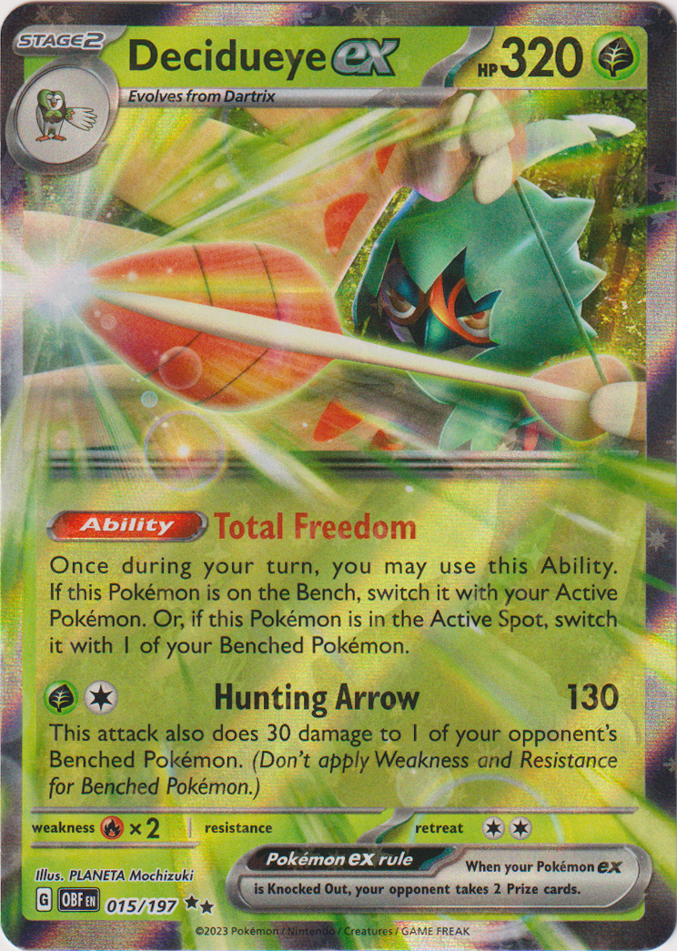 015 Carta Pokemon Decidueye GX Ingles