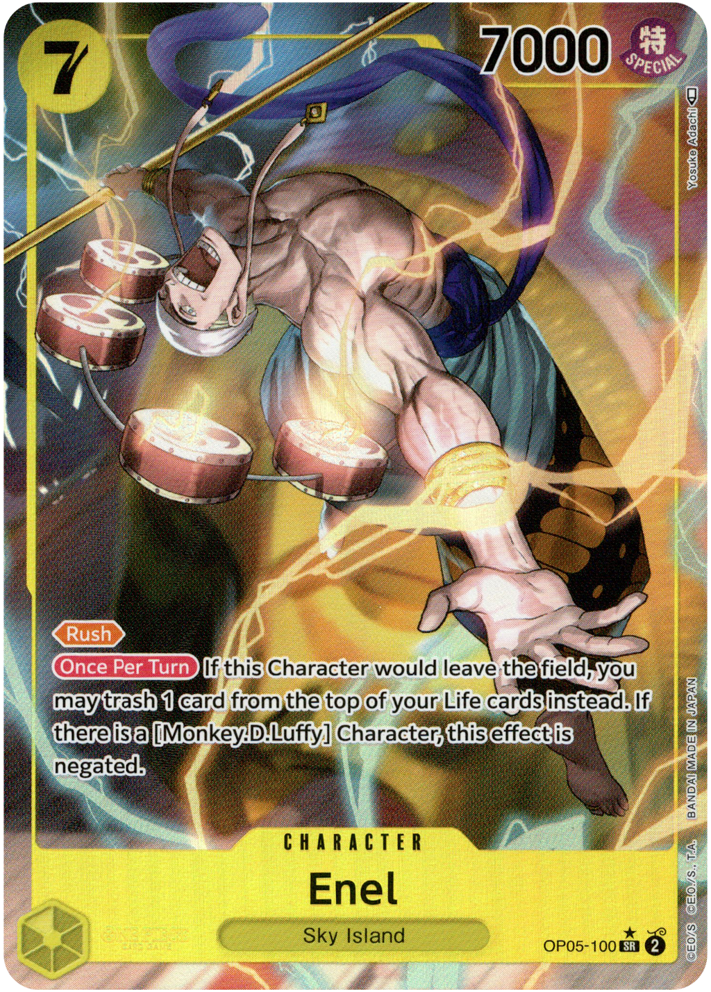 Enel Alternate Art - OP05-100 - Awakening of the New Era - Foil – Card  Cavern Trading Cards, LLC