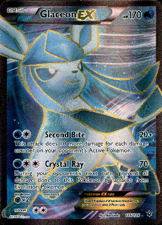 Glaceon EX Full Art - 116/124 - Fates Collide – Card Cavern