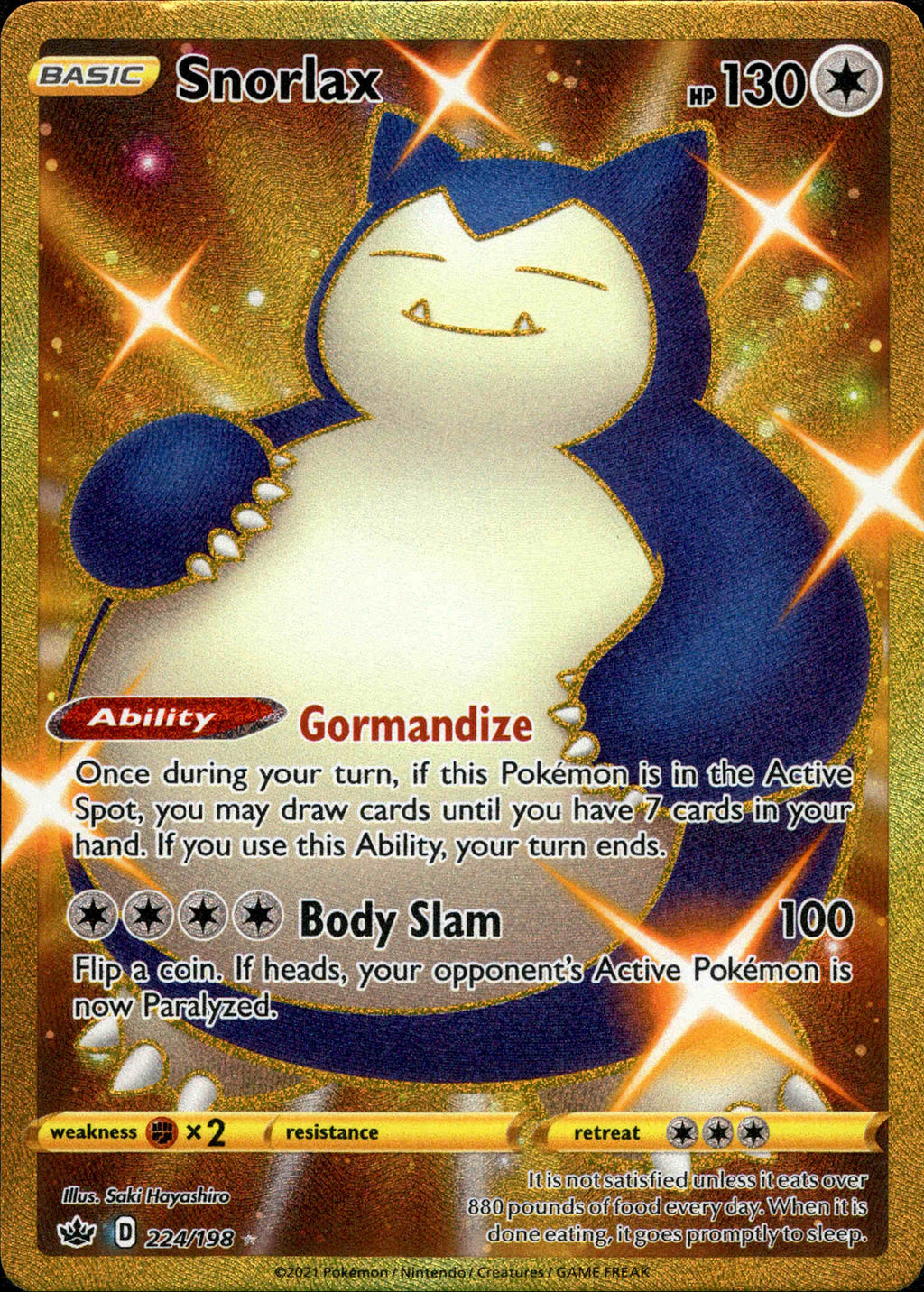 Snorlax (224/198), Busca de Cards