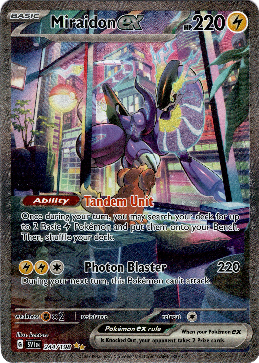 Miraidon ex - 227/198 - Scarlet & Violet - Holo – Card Cavern Trading  Cards, LLC