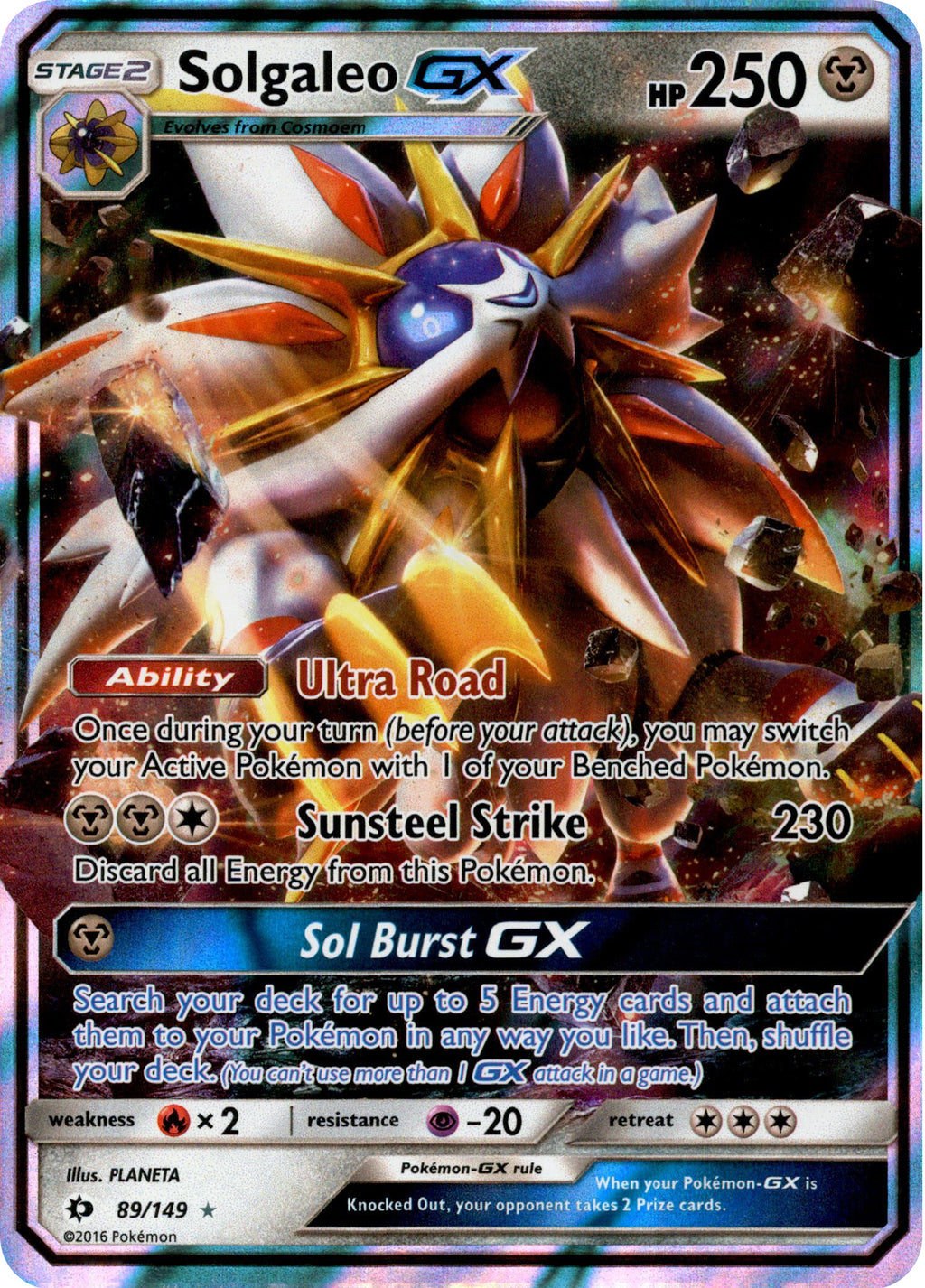 Solgaleo GX - 89/149 - Sun and Moon Base – Card Cavern Trading