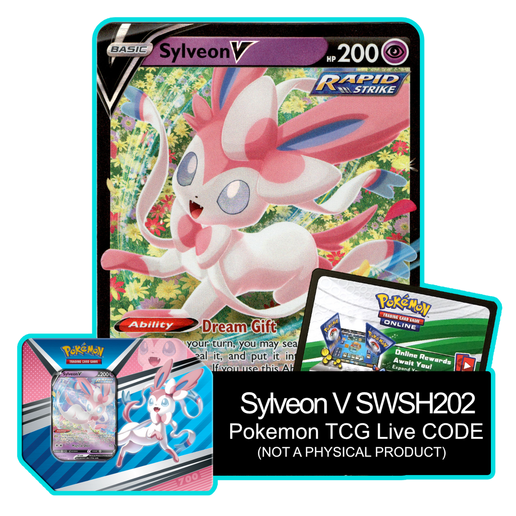 V Heroes Tin: Sylveon V SWSH202 - Pokemon TCG Live Code