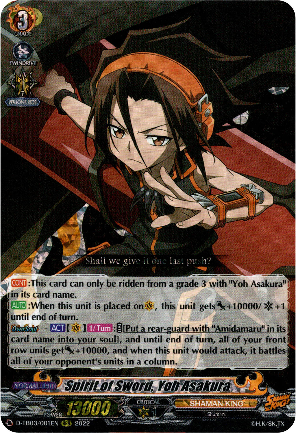 D-TB03/SP14 I'll Sacrifice These Legs for Her Sake, Faust VIII – Special  Parallel (SP) - D Title Booster 03: Shaman King