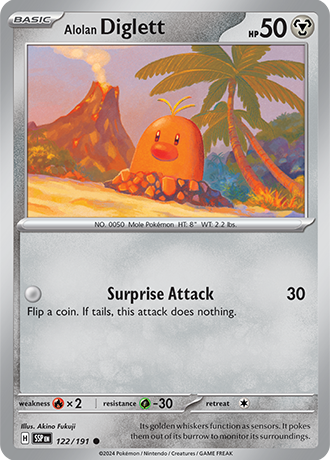 Alolan Diglett - 122/191 - Surging Sparks - Card Cavern