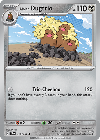 Alolan Dugtrio - 123/191 - Surging Sparks - Card Cavern