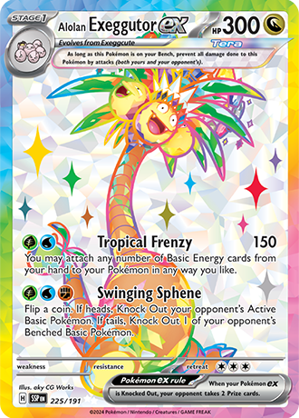 Alolan Exeggutor ex - 225/191 - Surging Sparks - Holo - Card Cavern