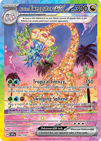 Alolan Exeggutor ex - 242/191 - Surging Sparks - Holo - Card Cavern