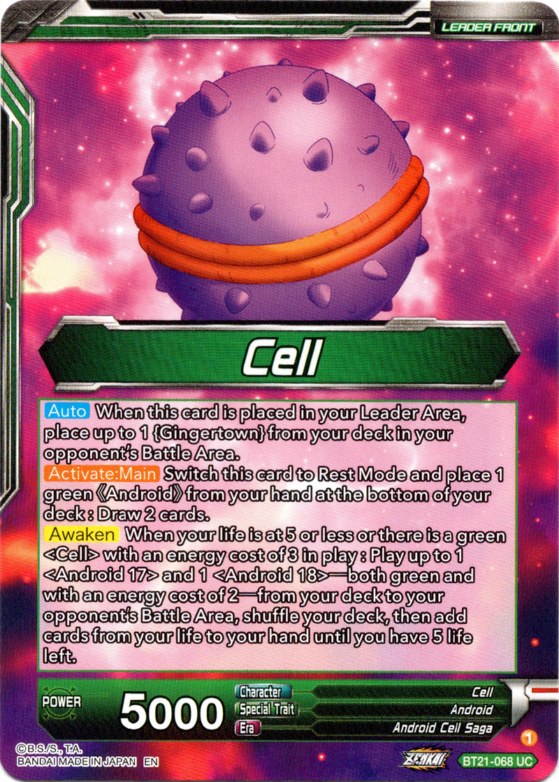 Cell // Cell, The Greatest Threat to Mankind - BT21-068 - Wild Resurgence - Card Cavern