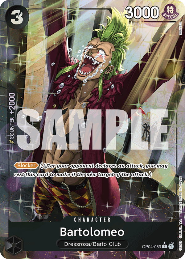 Bartolomeo Alternate Art - OP04-089 R - The Best - Foil - Card Cavern