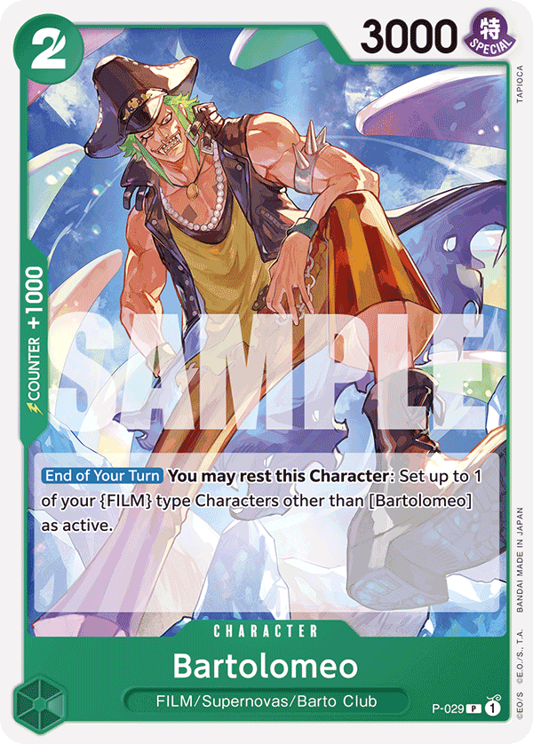 Bartolomeo (Reprint) - P-029 PR - The Best - Card Cavern