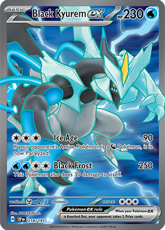 Black Kyurem ex - 218/191 - Surging Sparks - Holo - Card Cavern