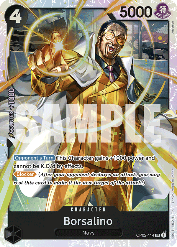 Borsalino (Reprint) - OP02-114 SR - The Best - Card Cavern