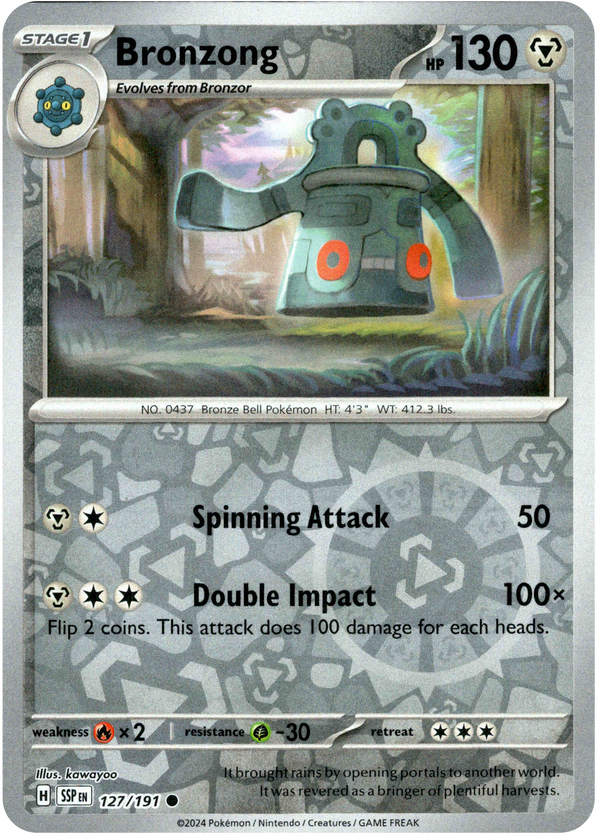 Bronzong - 127/191 - Surging Sparks - Reverse Holo - Card Cavern