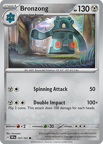 Bronzong - 127/191 - Surging Sparks - Card Cavern