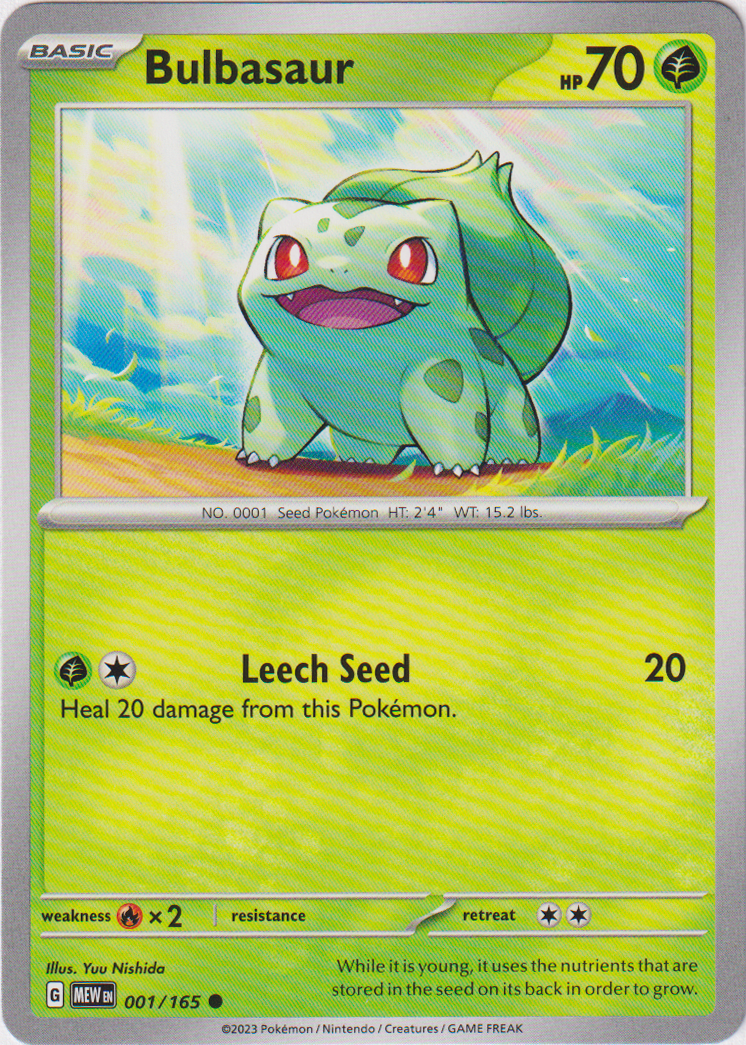 Bulbasaur - 001/165 - Scarlet & Violet 151 - Card Cavern