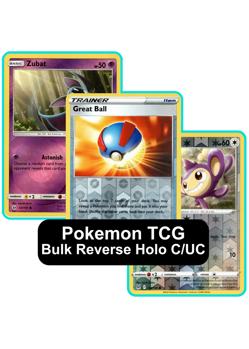 Pokemon Bulk - Reverse Holo C/UC - Card Cavern