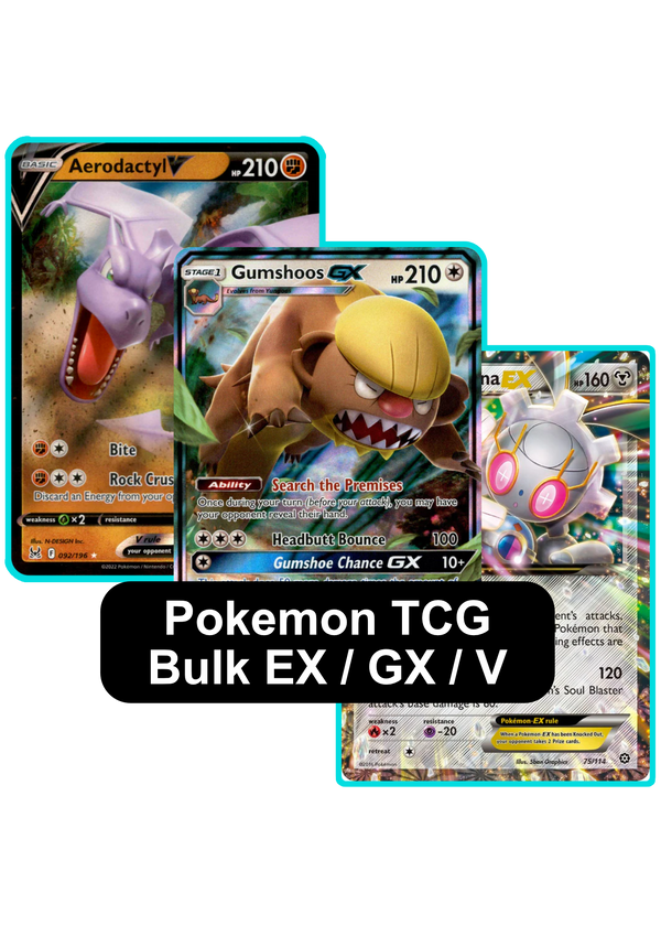 Pokemon Bulk - EX / GX / V (No Promos) - Card Cavern