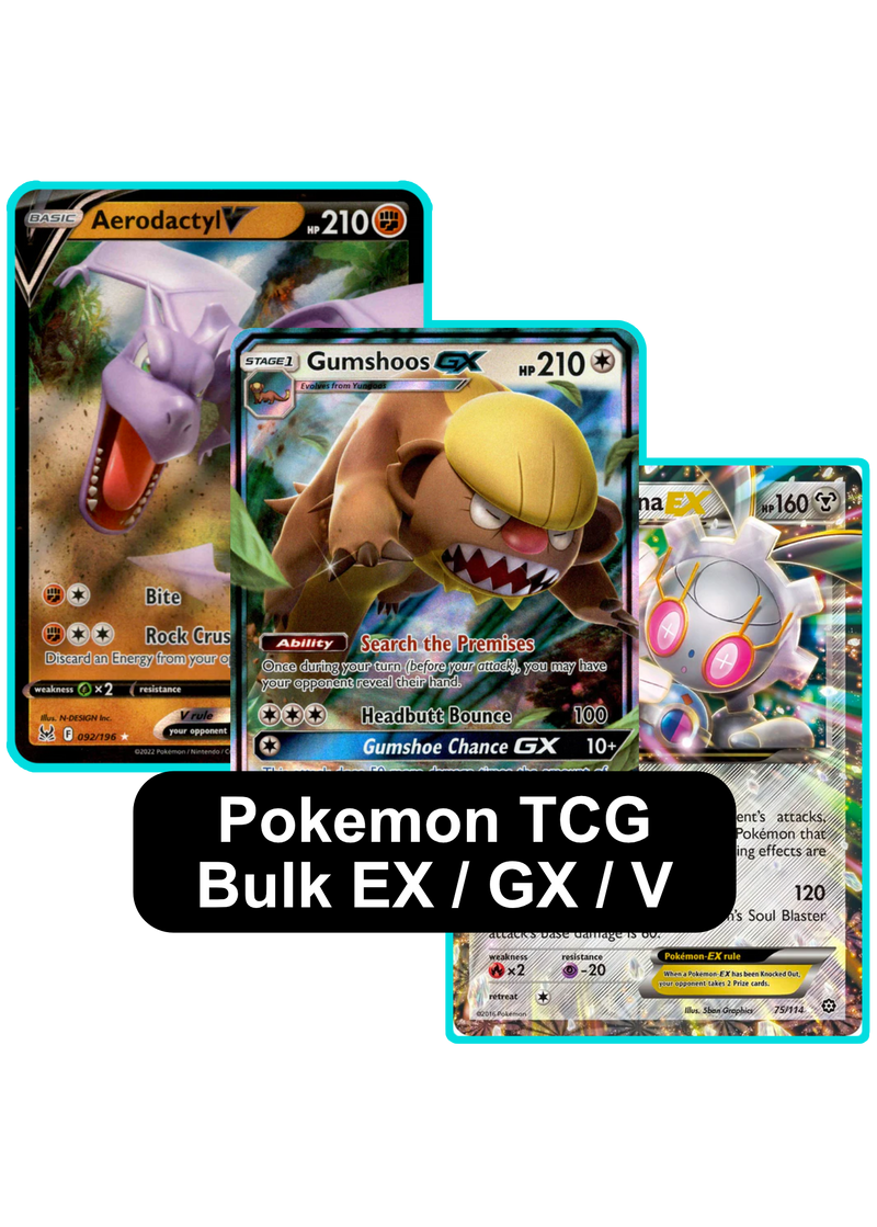 Pokemon Bulk - EX / GX / V (No Promos) - Card Cavern