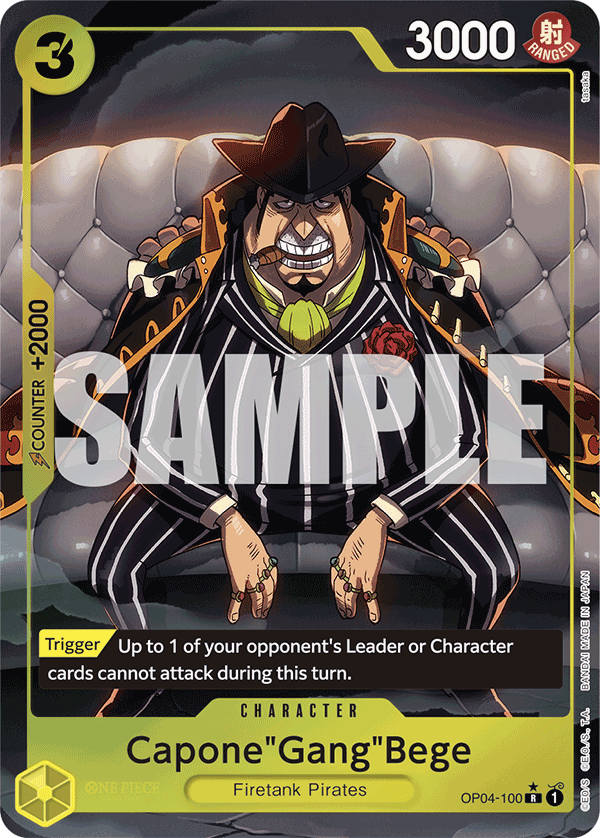 Capone"Gang"Bege Alternate Art - OP04-100 R - The Best - Foil - Card Cavern