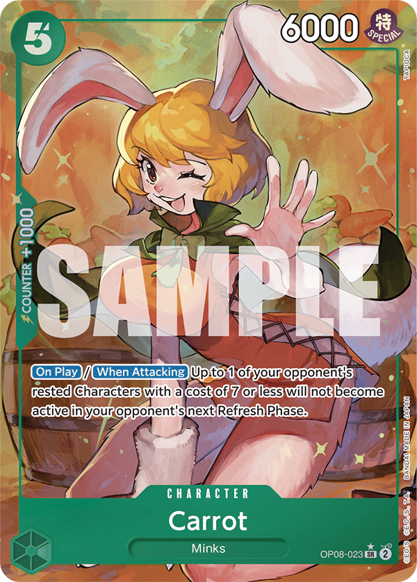 Carrot Alternate Art - OP08-023 SR - Two Legends - Foil - Card Cavern