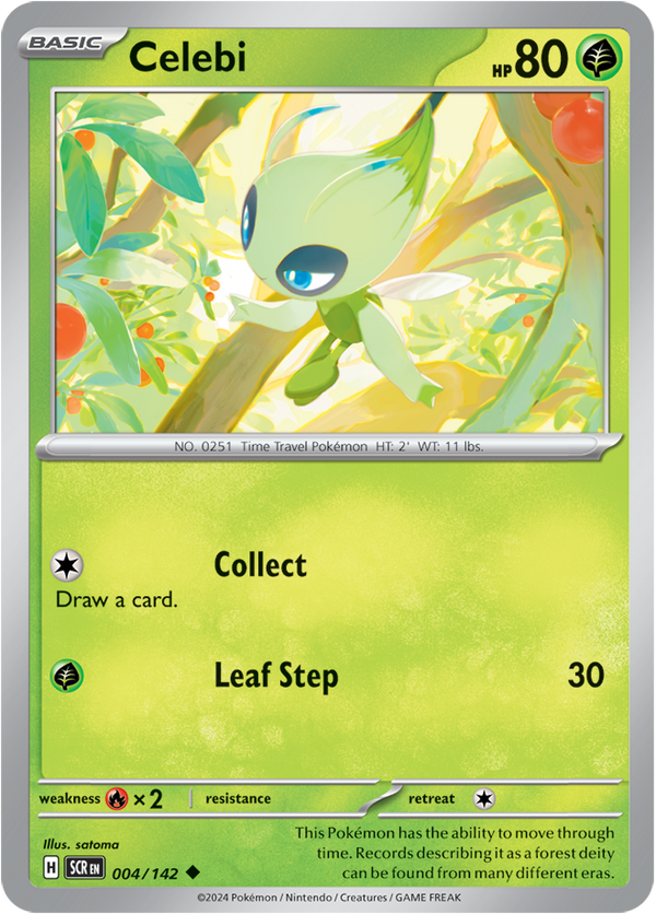 Celebi - 004/142 - Stellar Crown - Card Cavern