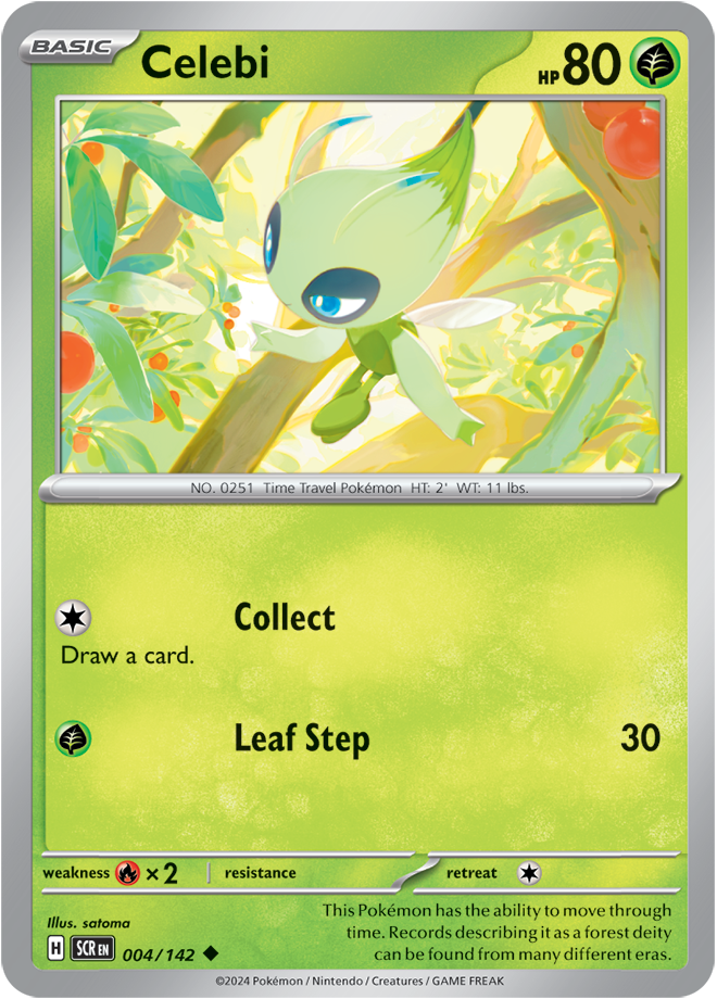 Celebi - 004/142 - Stellar Crown - Card Cavern