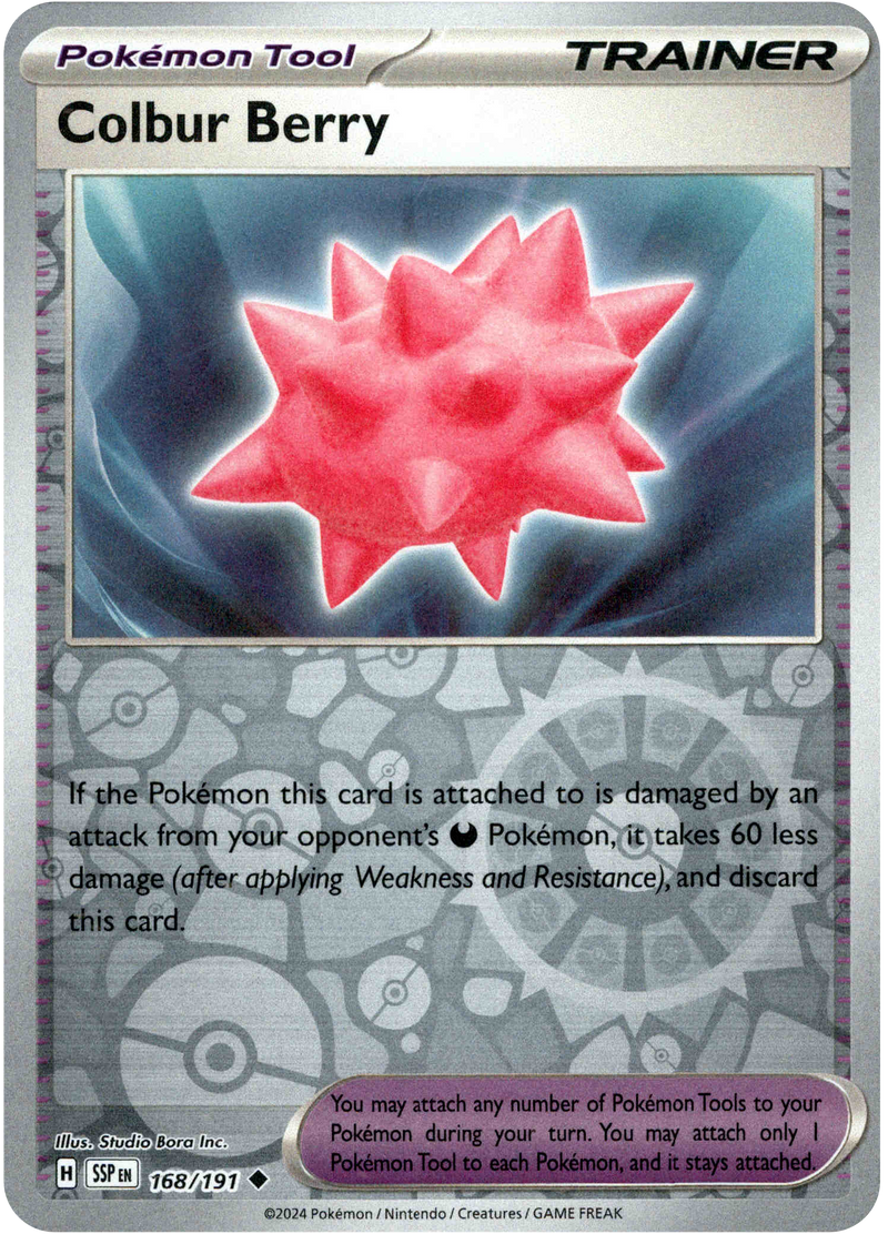 Colbur Berry - 168/191 - Surging Sparks - Reverse Holo - Card Cavern