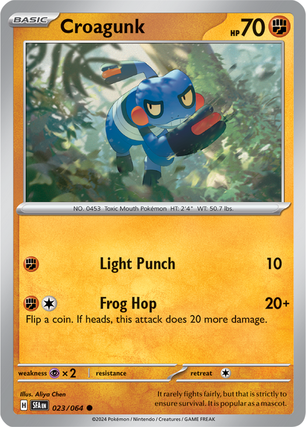 Croagunk - 023/064 - Shrouded Fable - Card Cavern