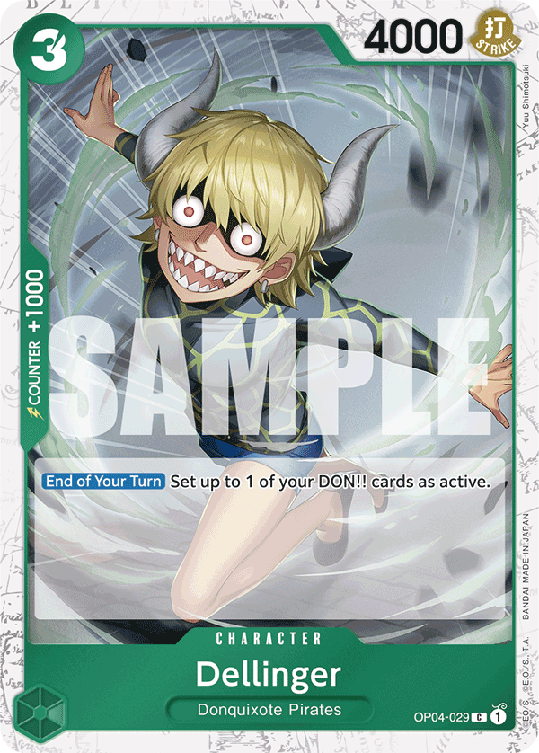 Dellinger - OP04-029 C - The Best - Jolly Roger Foil - Card Cavern