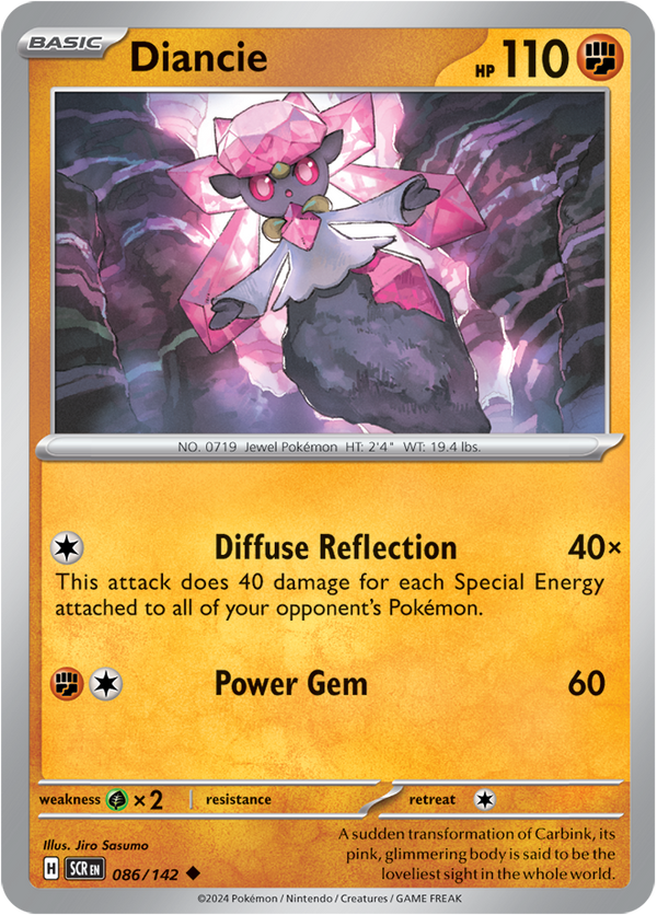 Diancie - 086/142 - Stellar Crown - Card Cavern