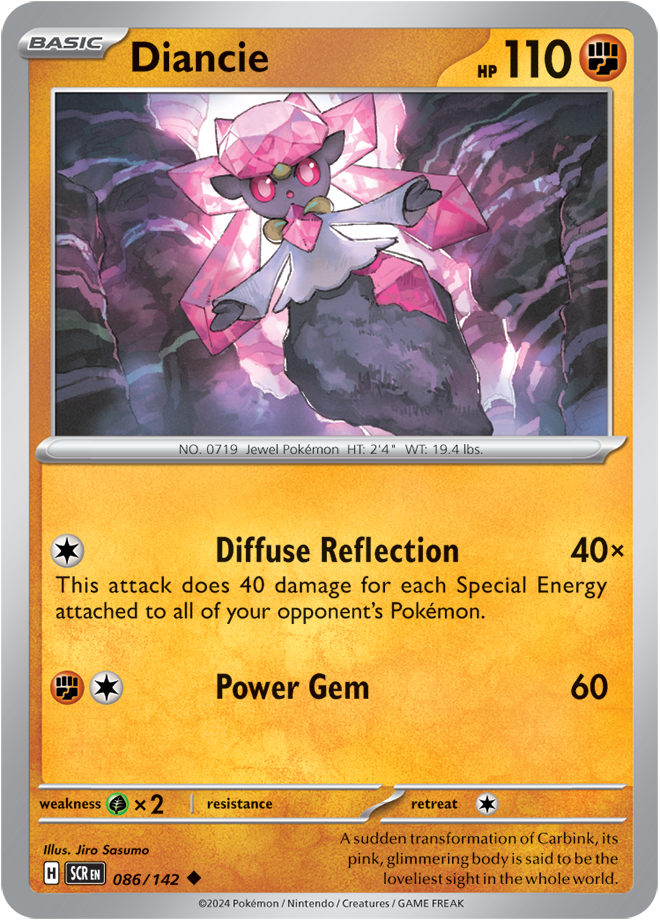 Diancie - 086/142 - Stellar Crown - Card Cavern