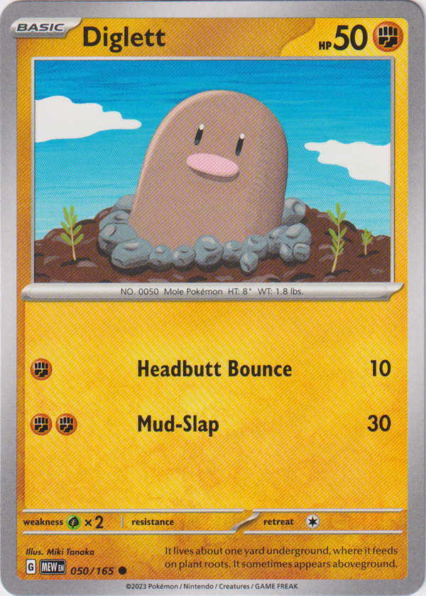 Diglett - 050/165 - Scarlet & Violet 151 - Card Cavern