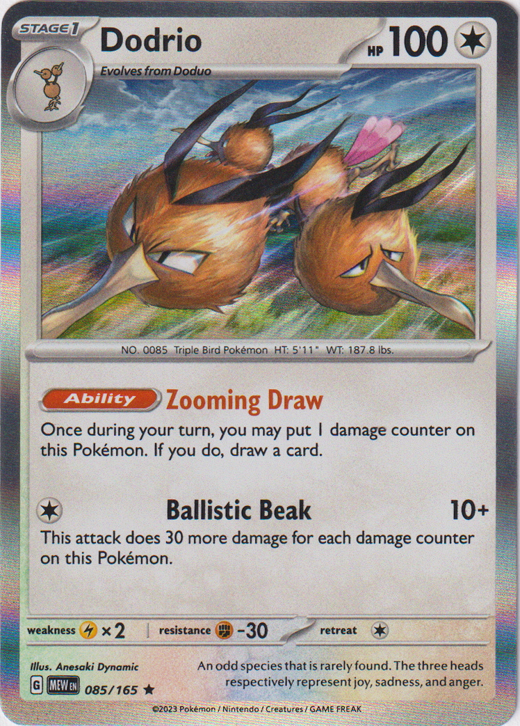 Dodrio - 085/165 - Scarlet & Violet 151 - Holo - Card Cavern