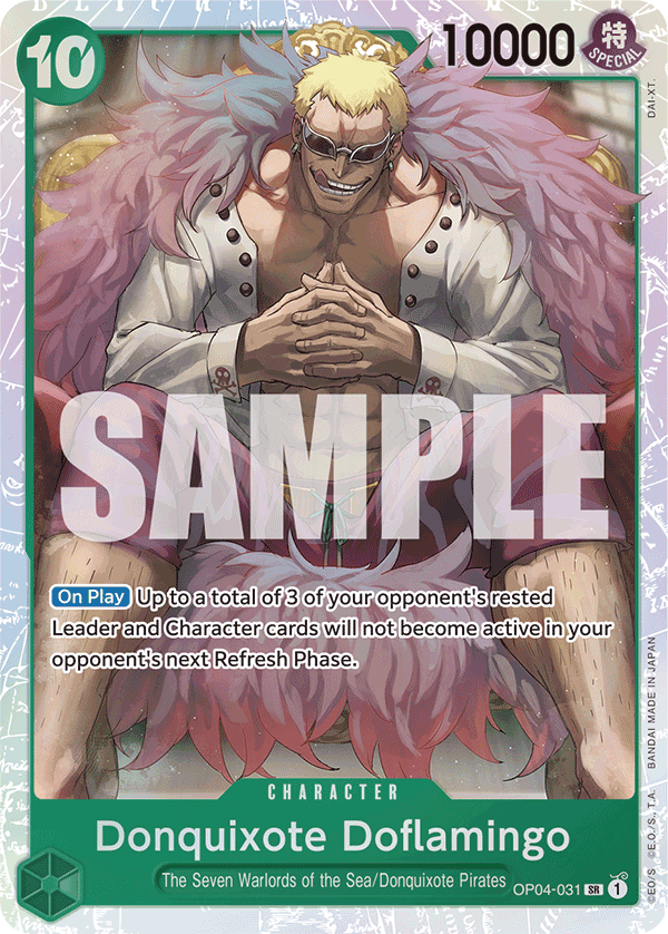 Donquixote Doflamingo (Reprint) - OP04-031 SR - The Best - Card Cavern