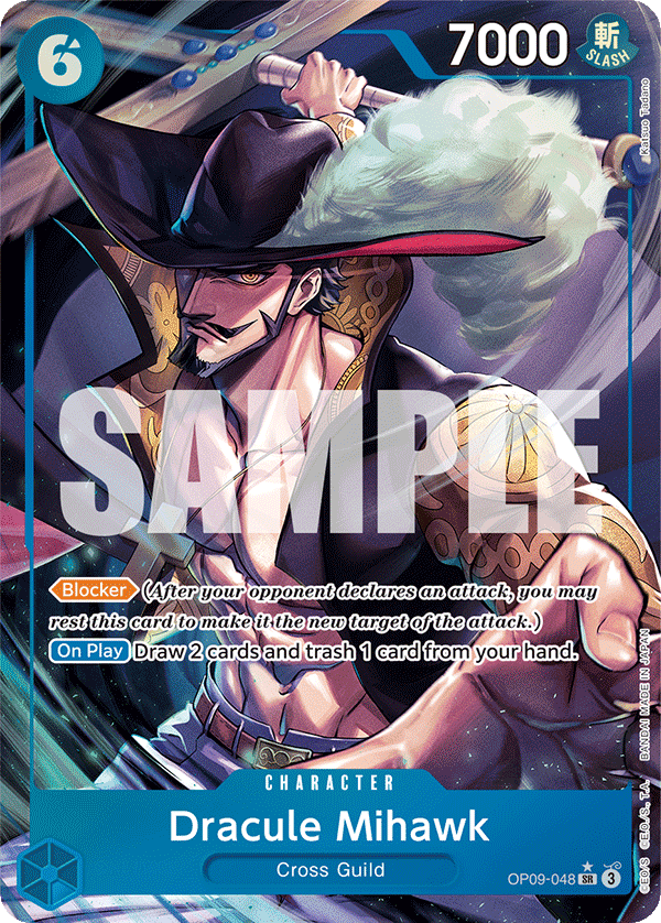 Dracule Mihawk (Parallel) - OP09-048 SR - Emperors in the New World - Foil - Card Cavern