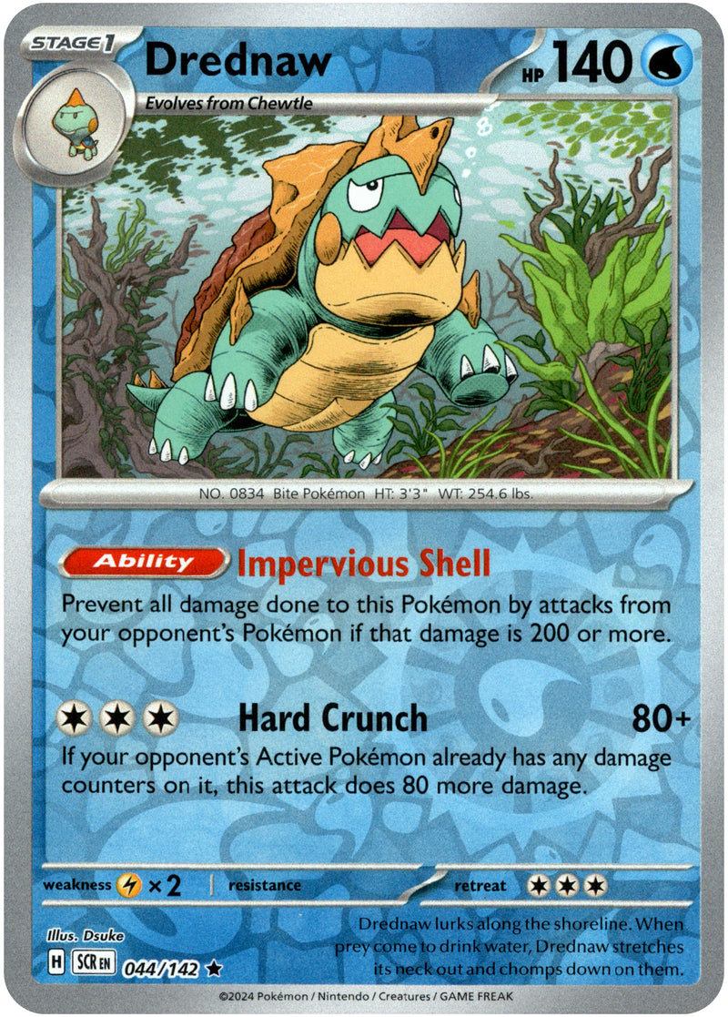 Drednaw - 044/142 - Stellar Crown - Reverse Holo - Card Cavern