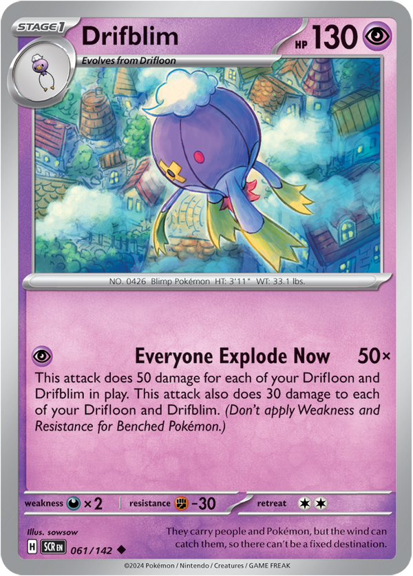 Drifblim - 061/142 - Stellar Crown - Card Cavern