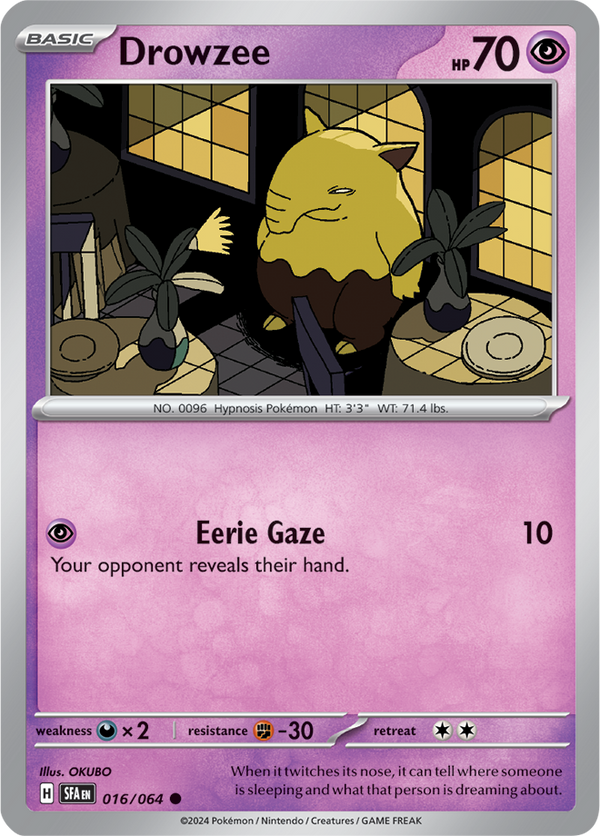 Drowzee - 016/064 - Shrouded Fable - Card Cavern