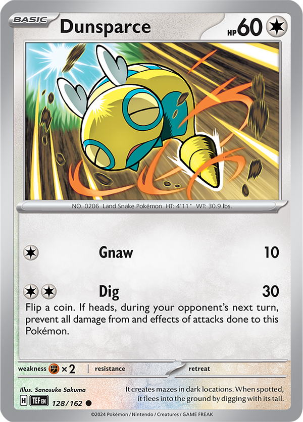 Dunsparce - 128/162 - Temporal Forces - Card Cavern