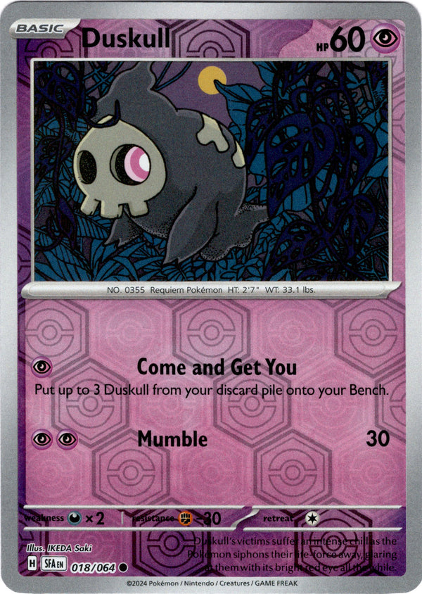 Duskull - 018/064 - Shrouded Fable - Reverse Holo - Card Cavern