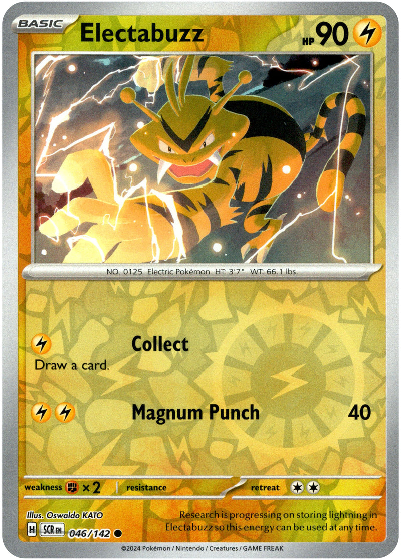 Electabuzz - 046/142 - Stellar Crown - Reverse Holo - Card Cavern