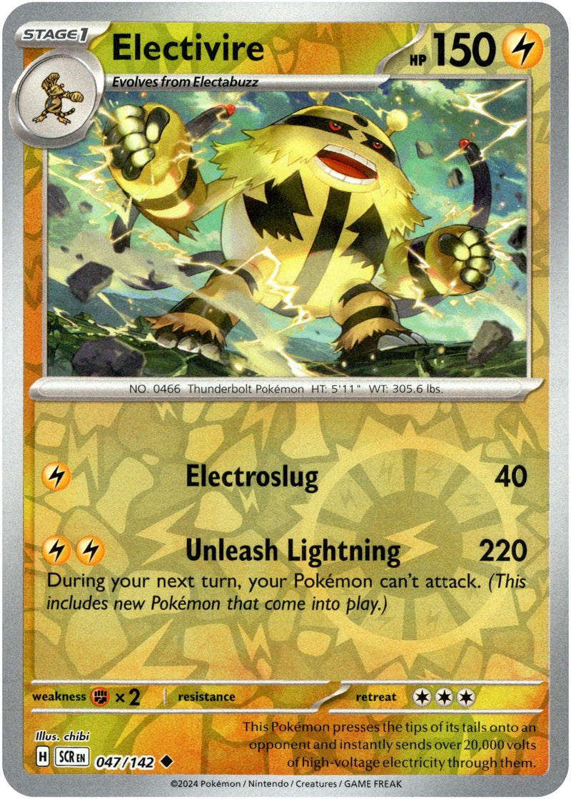 Electivire - 047/142 - Stellar Crown - Reverse Holo - Card Cavern