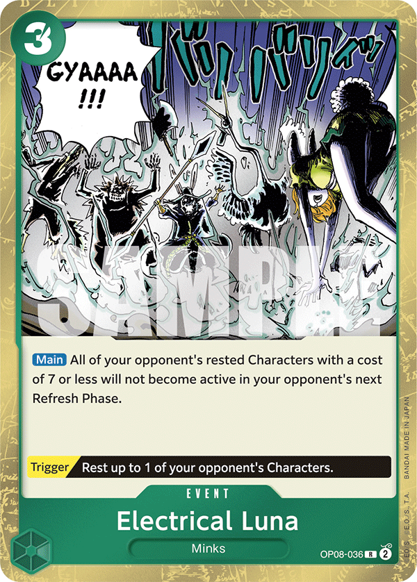 Electrical Luna - OP08-036 R - Two Legends - Foil - Card Cavern