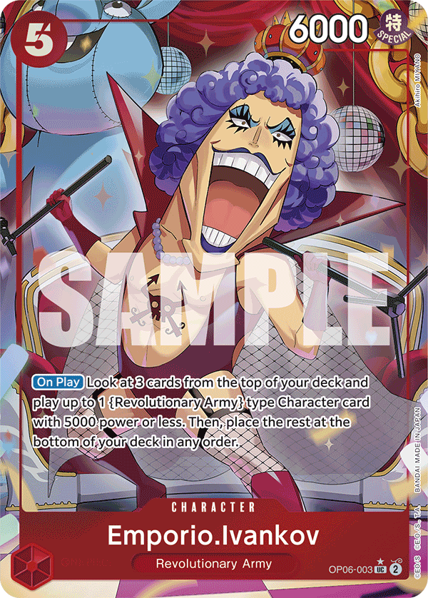 Emporio.Ivankov Full Art - OP06-003 UC - The Best - Foil - Card Cavern