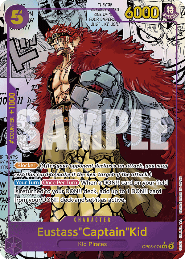 Eustass"Captain"Kid (Manga) - OP05-074 SR - The Best - Card Cavern