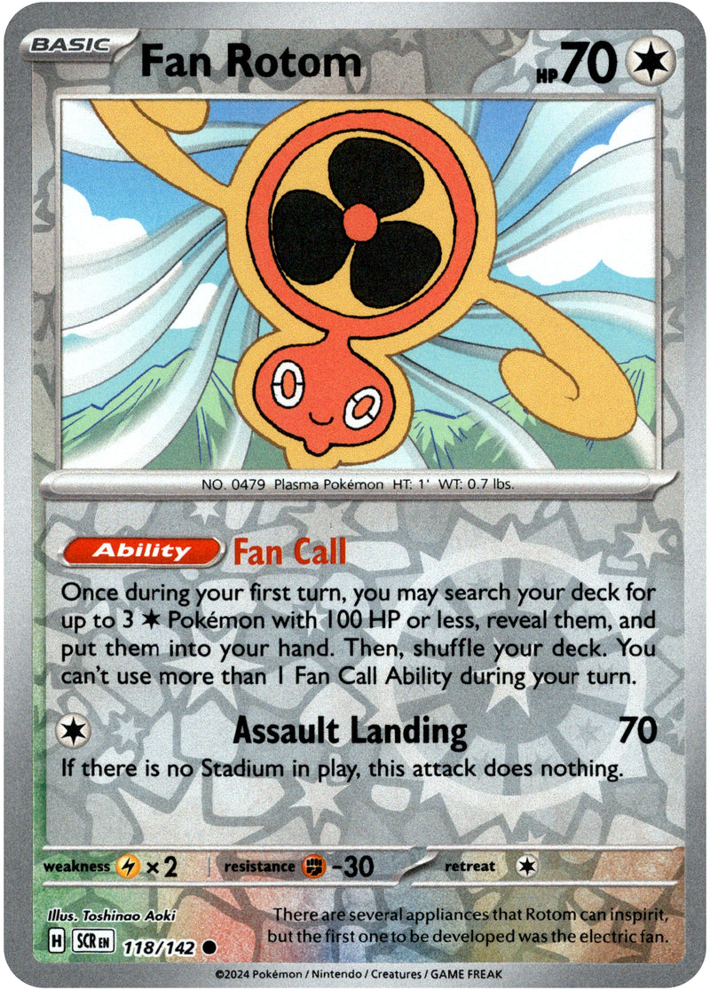 Fan Rotom - 118/142 - Stellar Crown - Reverse Holo - Card Cavern