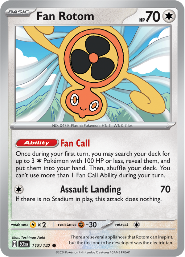 Fan Rotom - 118/142 - Stellar Crown - Card Cavern